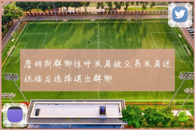 詹姆斯群聊惊呼浓眉被交易浓眉送祝福后选择退出群聊