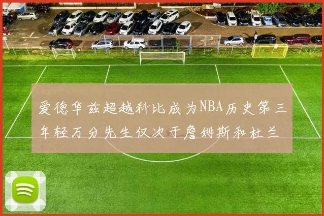 爱德华兹超越科比成为NBA历史第三年轻万分先生仅次于詹姆斯和杜兰特